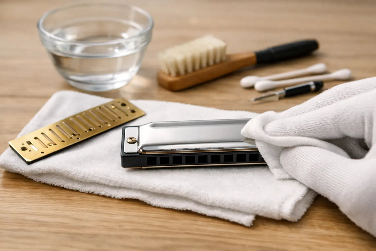 How to Clean a Beginner Harmonica Safely