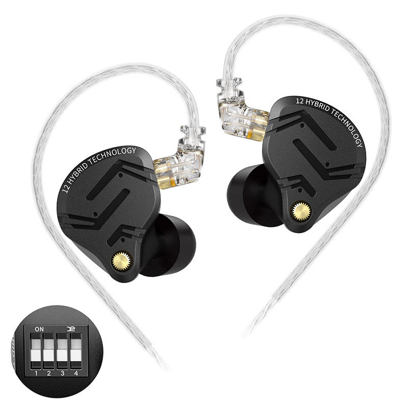 12-unit Circle Iron Earphone Adjustable Tone Monitor In-ear Changeable Wire