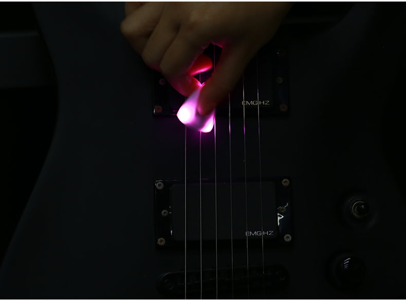 Japanese LED Lightning Touch Luminous Big Triangle Guitar Bass Pick