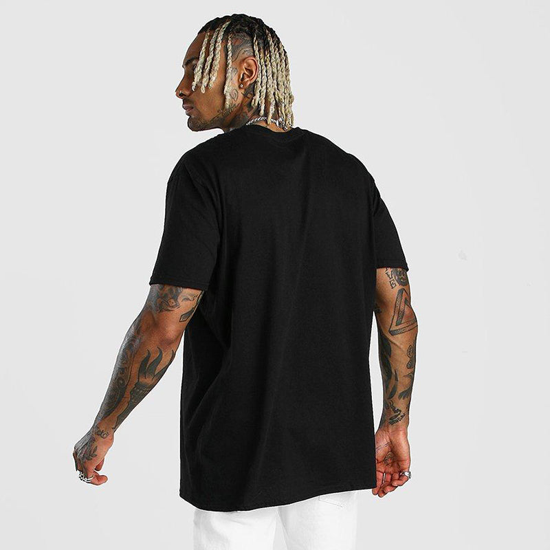 Drum Set Drum Stick Pattern Men's Short-sleeved T-shirt