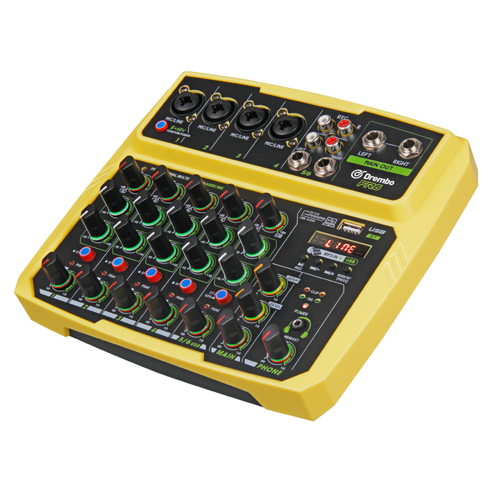 Live Recording Home Stage USB Mini Mixer FR4 6 Bluetooth Reverberation Recording Mixer