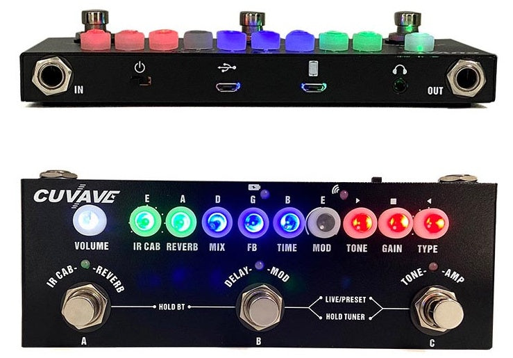 Electric Guitar Effector Single Multifunctional Portable Mobile Phone Recording Combination Integrated Effector Built-In Sound Card Internal Recording