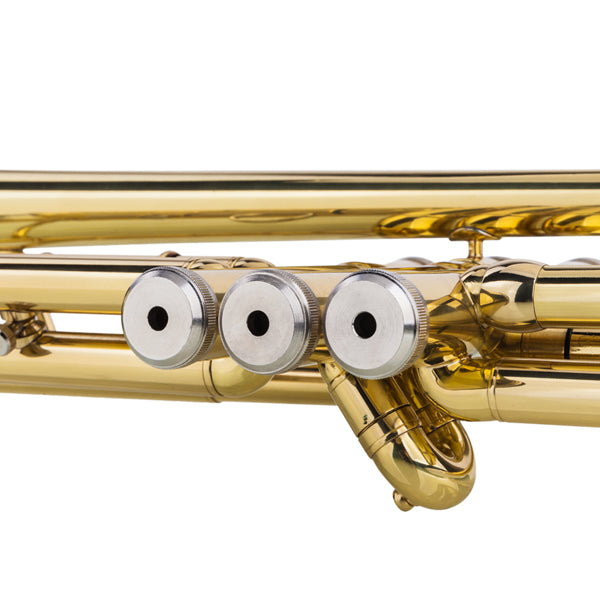 Drop B Tone Adjustable Trumpet Gloves Set Plaint Golden