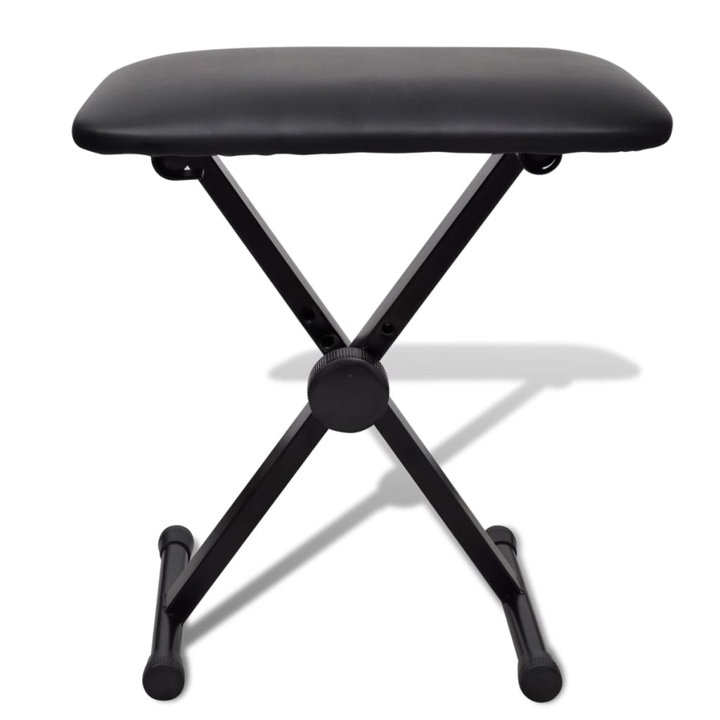 Adjustable keyboard stand and stool set