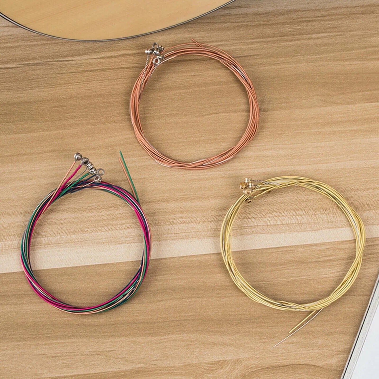3 Sets Of 6 Guitar Strings Replacement Steel String For Acoustic Guitar 1st-6th