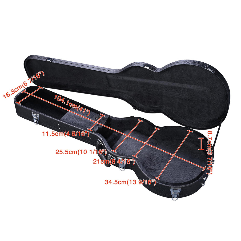 Folk Guitar Outer Box, Made Of Hard Plywood Wrapped In PU Leather, Not Shipped On Weekends