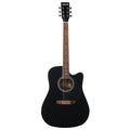 Cutway Acoustic Guitar, 41 In, 6-String Black Solid Spruce Top Guitar, Beginner Bundle With Gig Bag, Tuner, Strap, Strings, Picks, Capo, Rosewood Fingerboard, For Adult Fingerstyle Solo Jazz