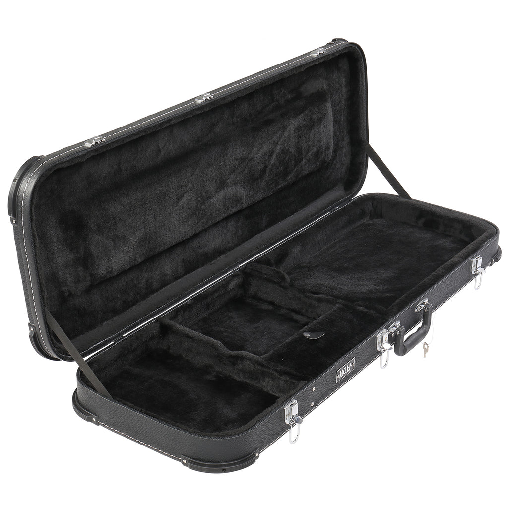 PVC Square Angle Black Electric Guitar Leather Box