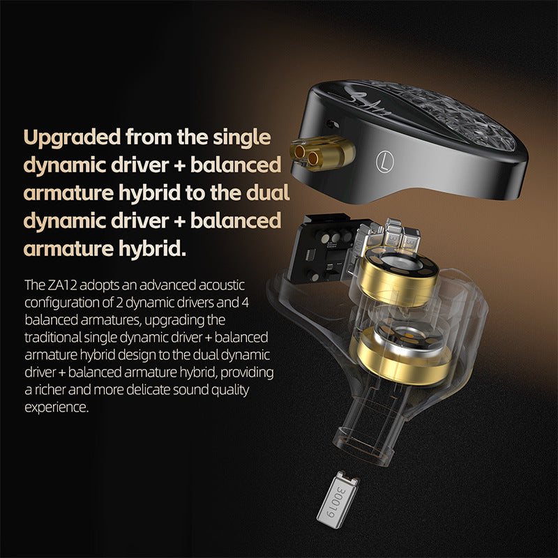 Adjustable Voice Iron Monitor HIFI In-ear Changeable Earphone