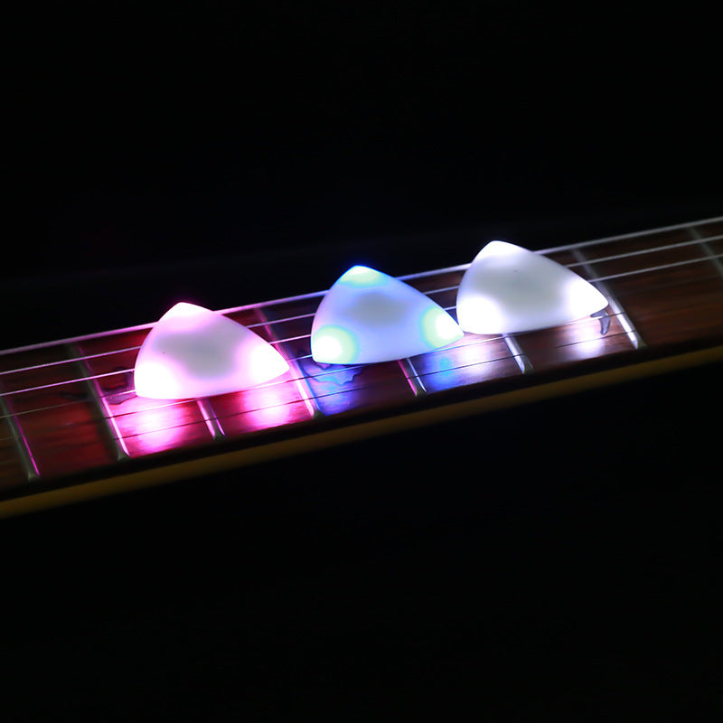 Japanese LED Lightning Touch Luminous Big Triangle Guitar Bass Pick
