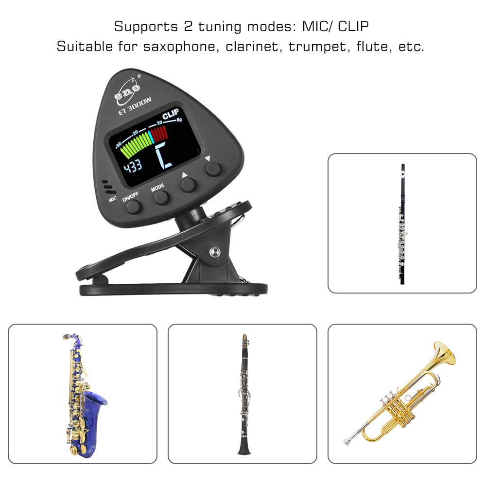 Flute tuner playing instrument tuner