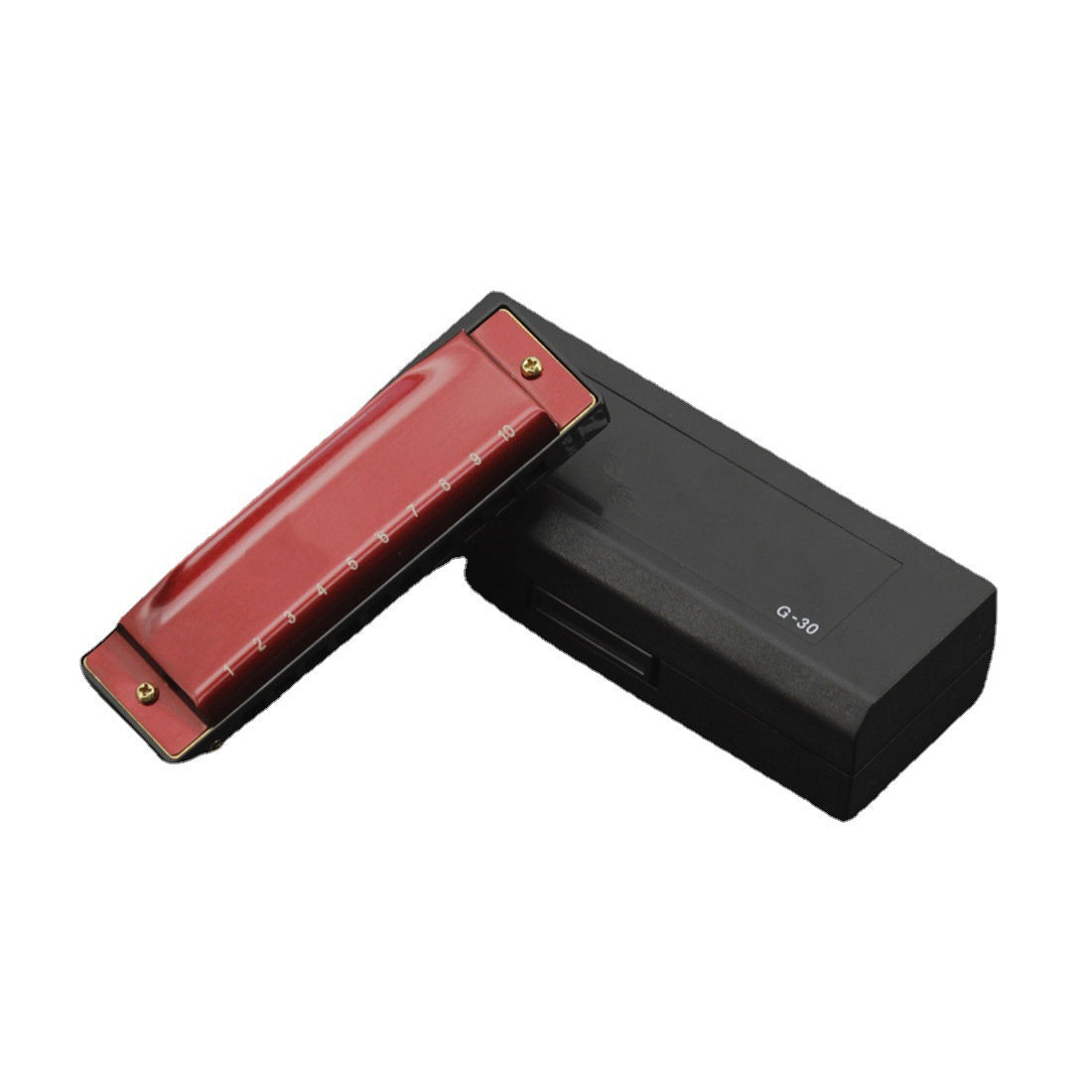 10 Hole 20 Tone G Harmonica Plastic Box Playing Instrument