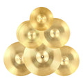 Cymbal Pack, 6 Pieces Cymbals For Drum Set, Alloy Cymbals Drum Set Includes 14-inch Hi-Hats, 16-inch Crash, 18-inch Crash, 20-inch Ride, 10-inch Splash, 16-inch China, Drumsticks & Cymbal Bag