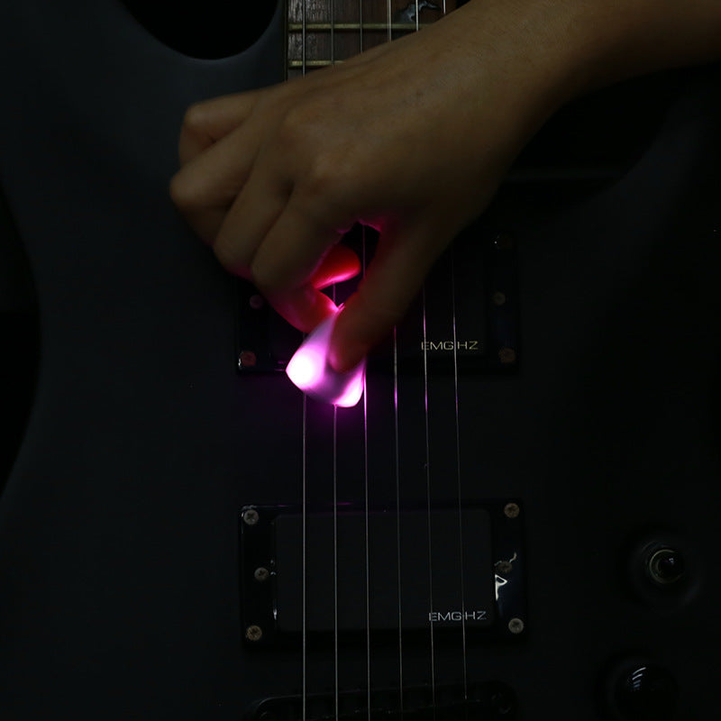 Japanese LED Lightning Touch Luminous Big Triangle Guitar Bass Pick