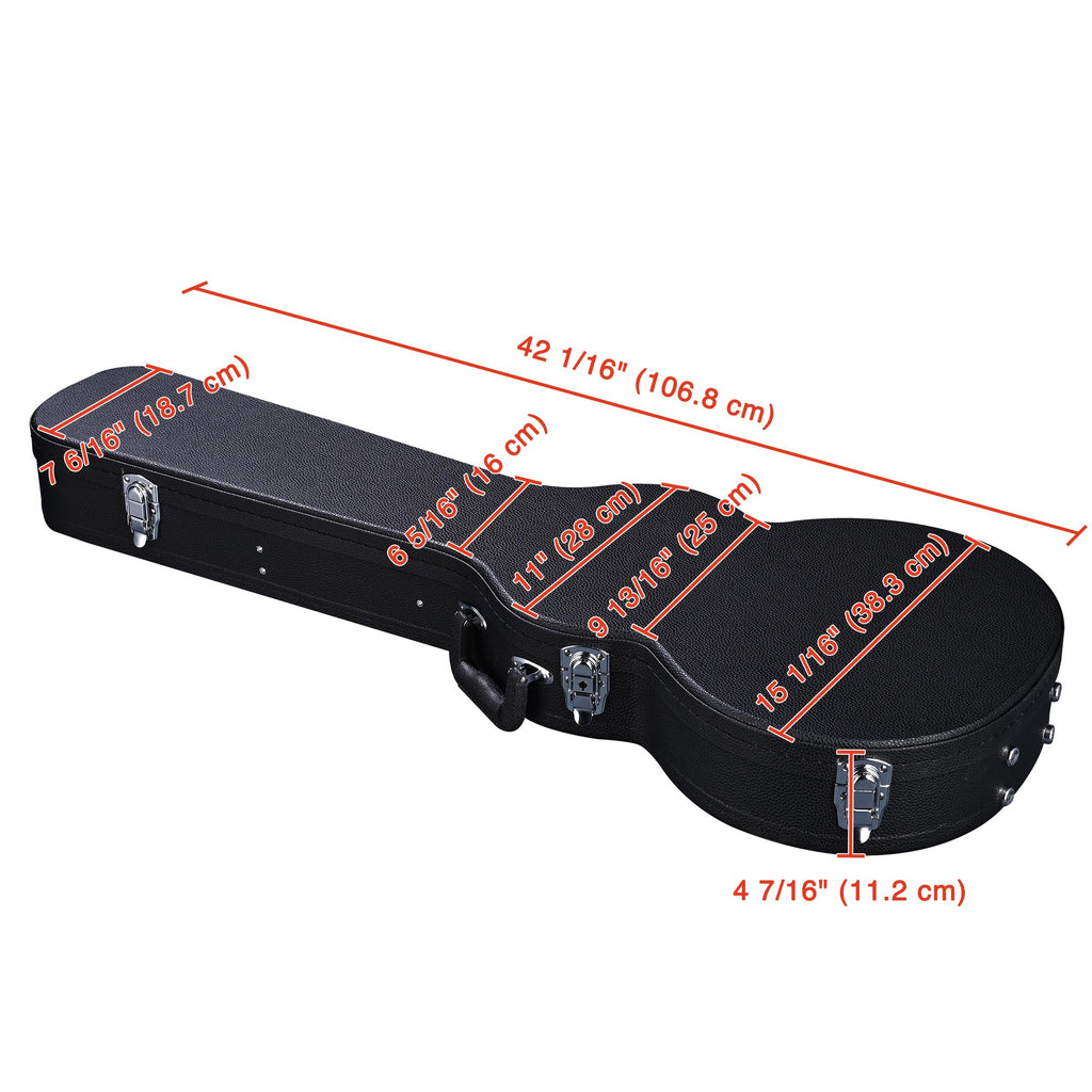 Folk Guitar Outer Box, Made Of Hard Plywood Wrapped In PU Leather, Not Shipped On Weekends