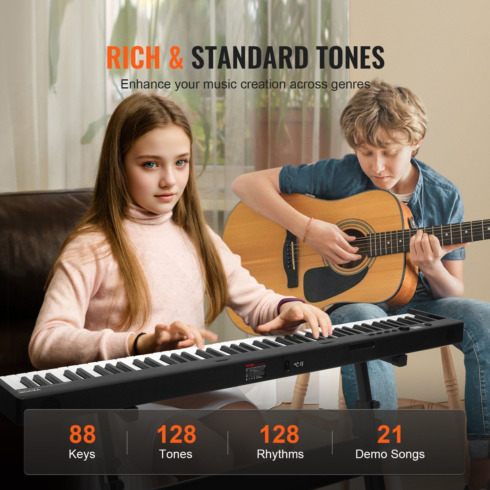 88 Key Folding Keyboard Piano, Bluetooth &amp; MIDI, Portable Electronic Digital Foldable Piano With Stand Sustain Pedal Bag Touch Sensitive Keys, Rechargeable For Beginners Teens Adults, Black