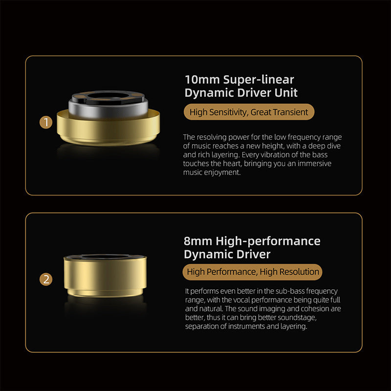 Adjustable Voice Iron Monitor HIFI In-ear Changeable Earphone