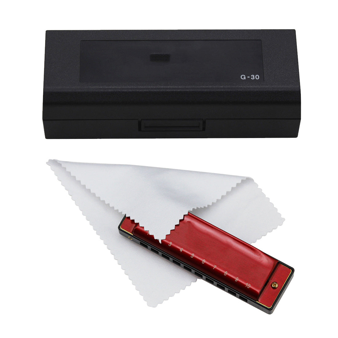 10 Hole 20 Tone G Harmonica Plastic Box Playing Instrument