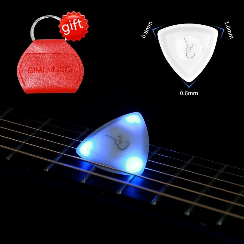 Japanese LED Lightning Touch Luminous Big Triangle Guitar Bass Pick