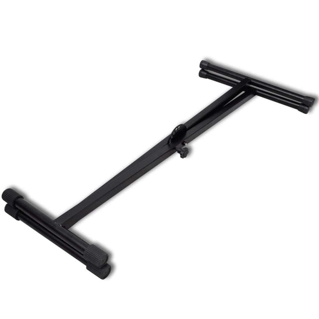 Adjustable keyboard stand and stool set