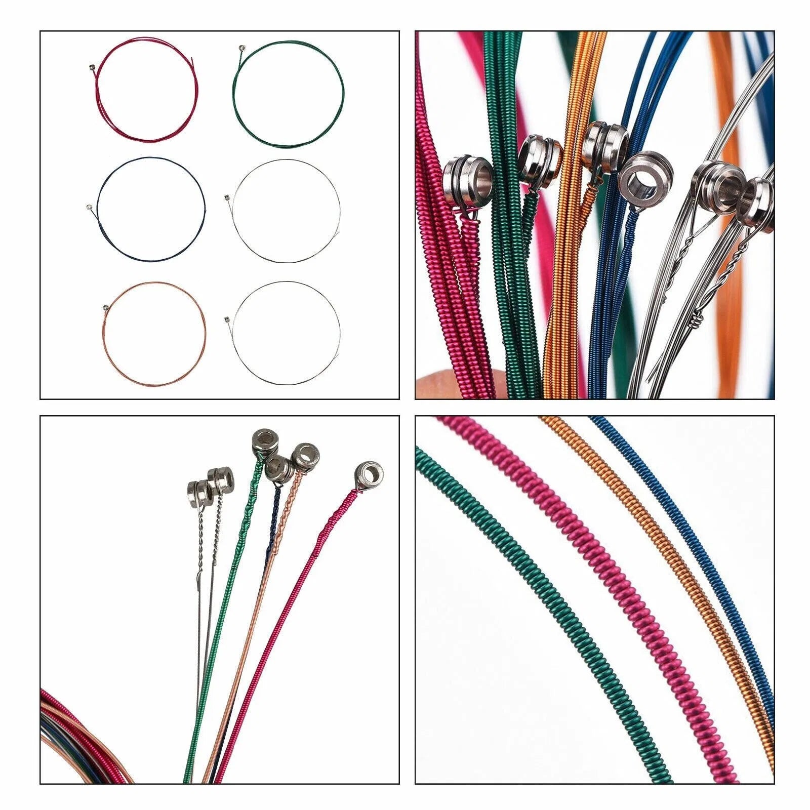 3 Sets Of 6 Guitar Strings Replacement Steel String For Acoustic Guitar 1st-6th