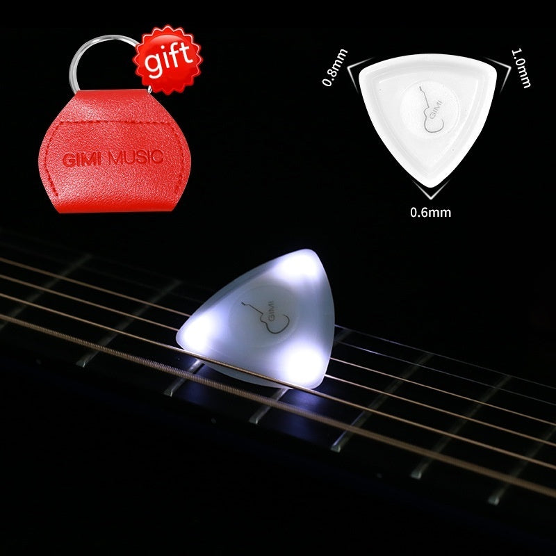 Japanese LED Lightning Touch Luminous Big Triangle Guitar Bass Pick