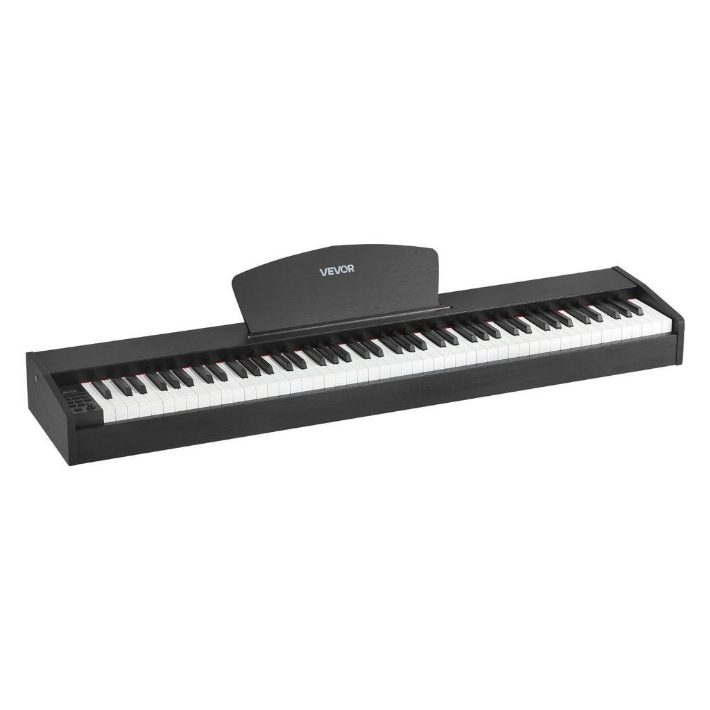 Weighted Digital Piano 88 Keys Full-Weighted E-Piano Dual Keyboard & Speakers With Music Stand Sustain Pedal