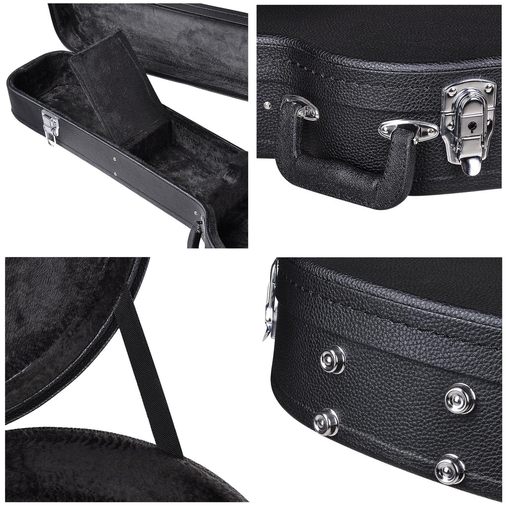 Folk Guitar Outer Box, Made Of Hard Plywood Wrapped In PU Leather, Not Shipped On Weekends