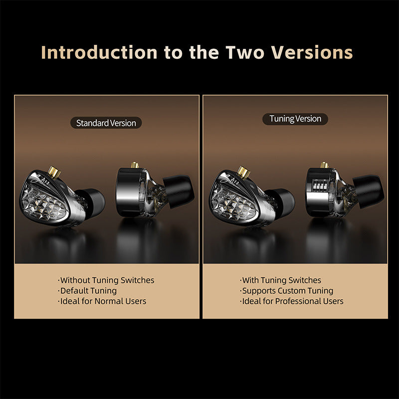 Adjustable Voice Iron Monitor HIFI In-ear Changeable Earphone
