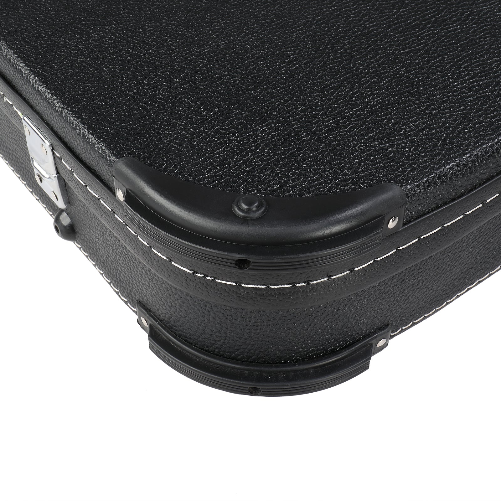 PVC Square Angle Black Electric Guitar Leather Box