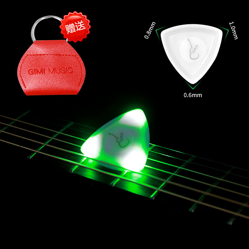 Japanese LED Lightning Touch Luminous Big Triangle Guitar Bass Pick
